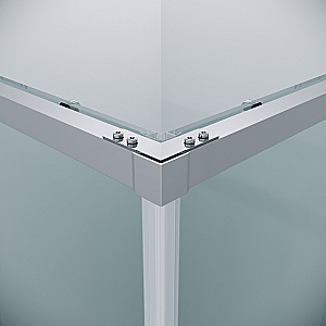 Душевой уголок Grossman Galaxy 90х80 300.K33.01.9080.10.00 стекло прозрачное/профиль хром купить в интернет-магазине Sanbest