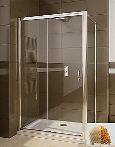 Душевой уголок Radaway Premium Plus DWJ+S 120х70 стекло текстурное/профиль хром купить в интернет-магазине Sanbest