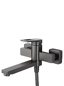 Смеситель для ванны с душем WONZON & WOGHAND FRAME, Темный графит (WW-88639010-BGM) купить в интернет-магазине сантехники Sanbest