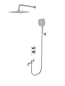 Душевая система Wonzon & Woghand Tetra WW-841224-BN брашированный никель купить в интернет-магазине сантехники Sanbest