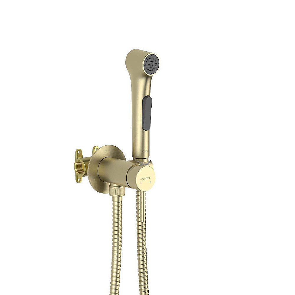 Гигиенический душ Aquatek Европа AQ1020BG золото шлифованное купить в интернет-магазине сантехники Sanbest