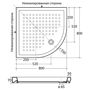 Душевой поддон Migliore ML.PDA-28.390.BI 80х80 купить в интернет-магазине Sanbest