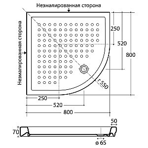 Душевой поддон Migliore ML.PDA-28.390.BI 80х80 белый купить в интернет-магазине Sanbest