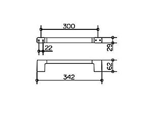 Поручень KEUCO Collection Moll 30 купить в интернет-магазине сантехники Sanbest