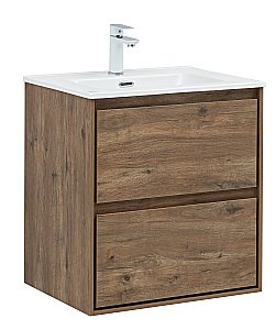 Тумба с раковиной Aquanet Милан 336377/330429 60 дуб рустикальный для ванной в интернет-магазине Sanbest