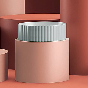 Раковина накладная Artceram Millerighe 44 OSL010 01 00 bi белая купить в интернет-магазине Sanbest