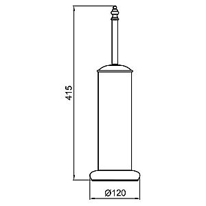 Ершик для унитаза Webert Ottocento AM501302015 купить в интернет-магазине сантехники Sanbest