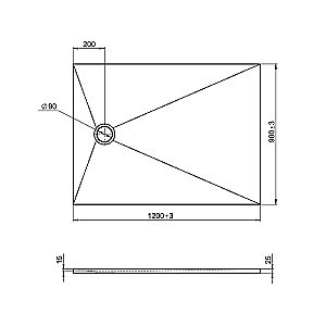 Душевой поддон Jacob Delafon TOLBIAC E6D332RU-WPM 120х90 белый матовый купить в интернет-магазине Sanbest