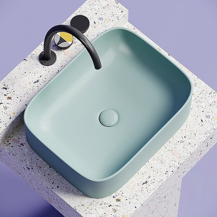 Раковина Ceramica Nova Element 50 CN6052MLG зеленая матовая купить в интернет-магазине Sanbest