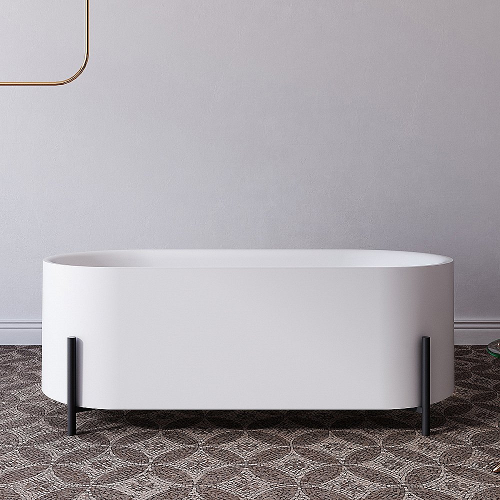 Ванна акриловая ABBER AB9443 170х75 белая купить в интернет-магазине Sanbest