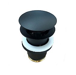 Донный клапан Kludi 1042653-00 черный матовый купить в интернет-магазине сантехники Sanbest