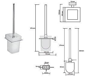Ёршик подвесной Bemeta Niki 153113012 купить в интернет-магазине сантехники Sanbest