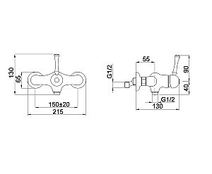 Смеситель для душа Migliore Dallas ML.DLS-6838.CR хром купить в интернет-магазине сантехники Sanbest