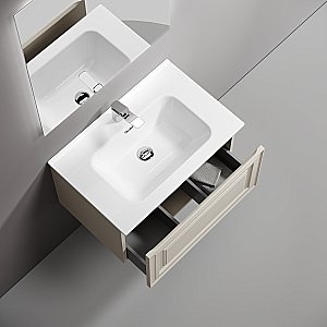 Тумба с раковиной Sancos Very 70 VR70CE бежевая матовая для ванной в интернет-магазине Sanbest