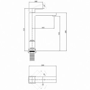 Смеситель для раковины Abber Daheim AF8211NG никель матовый купить в интернет-магазине сантехники Sanbest