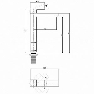 Смеситель для раковины Abber Daheim AF8211NG никель матовый купить в интернет-магазине сантехники Sanbest