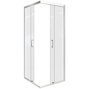 Душевой уголок Good Door Cube 100х100 КУ00006 стекло прозрачное/профиль хром купить в интернет-магазине Sanbest