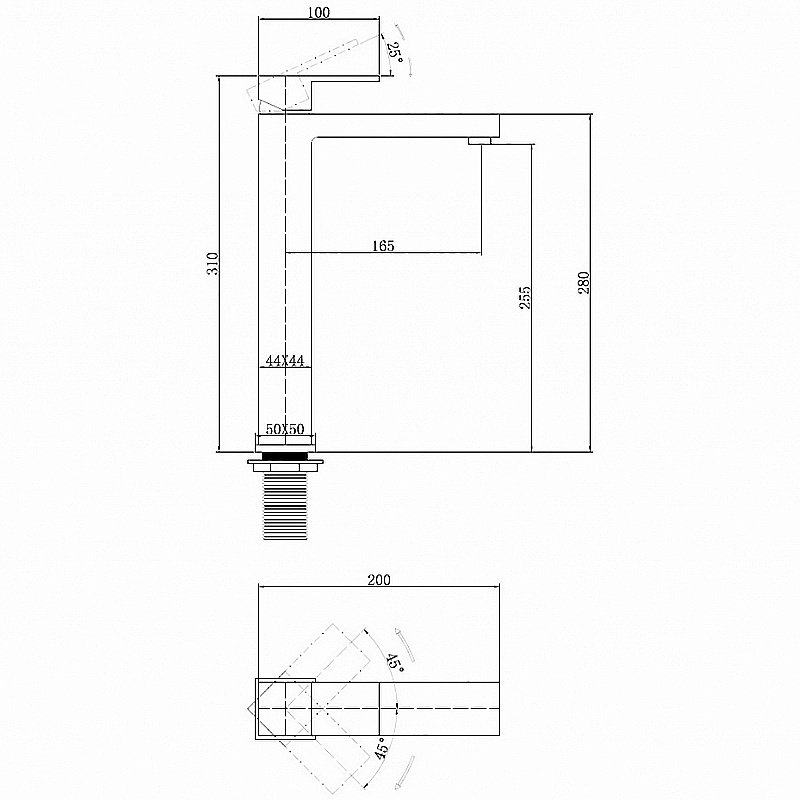 Смеситель для раковины Abber Daheim AF8211NG никель матовый купить в интернет-магазине сантехники Sanbest