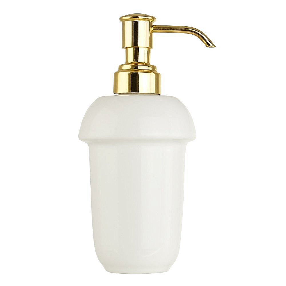 Диспенсер Migliore Mirella 17315 белая керамика/золото купить в интернет-магазине сантехники Sanbest