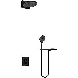 Душевая система Vincea Inspire VSFW-3I21T1RMB черная матовая купить в интернет-магазине сантехники Sanbest