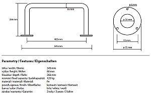 Поручень Bemeta Help program 301102124 купить в интернет-магазине сантехники Sanbest