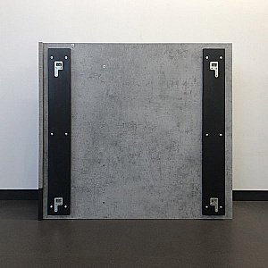 Зеркало со шкафом Comforty Франкфурт 00-00006504 90 бетон светлый в ванную от интернет-магазине сантехники Sanbest