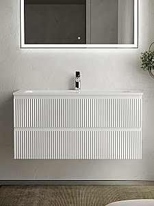 Тумба с раковиной Sancos SNOB R SNR100W 100 Bianco для ванной в интернет-магазине Sanbest