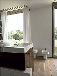 Раковина Kerasan Cento 70 353201*1 белая купить в интернет-магазине Sanbest