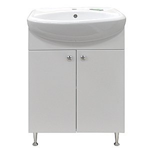 Тумба с раковиной Loranto Моника New CS00076238 50 раковина Арго 50, белая для ванной в интернет-магазине Sanbest