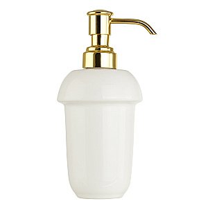 Диспенсер Migliore Mirella 17315 белая керамика/золото купить в интернет-магазине сантехники Sanbest