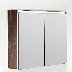 Зеркальный шкаф Armadi Art Vallessi дуб темный фактурный 100 купить в интернет-магазине сантехники Sanbest