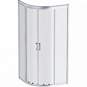 Душевой уголок AM.PM Gem W90G-401-080WT 80х80 стекло прозрачное/профиль серебро матовое купить в интернет-магазине Sanbest