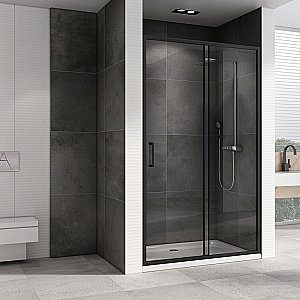 Душевая дверь Abber SCHWARZER DIAMANT 150 прозрачная/черный купить в интернет-магазине Sanbest