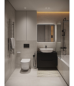 Унитаз подвесной Agger AT09150L безободковый, с инсталляцией, смыв торнадо, с крышкой микролифт, белый глянцевый купить в интернет-магазине Sanbest