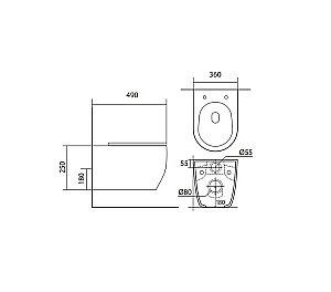 Унитаз с инсталляцией Aquatek Европа Set AQUATEK ЕВРОПА New cm белый, с крышкой микролифт, безободковый купить в интернет-магазине Sanbest