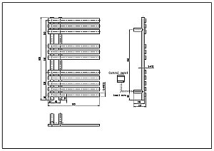 Полотенцесушитель электрический Boheme Venturo 723-GM оружейная сталь матовая купить в интернет-магазине сантехники Sanbest