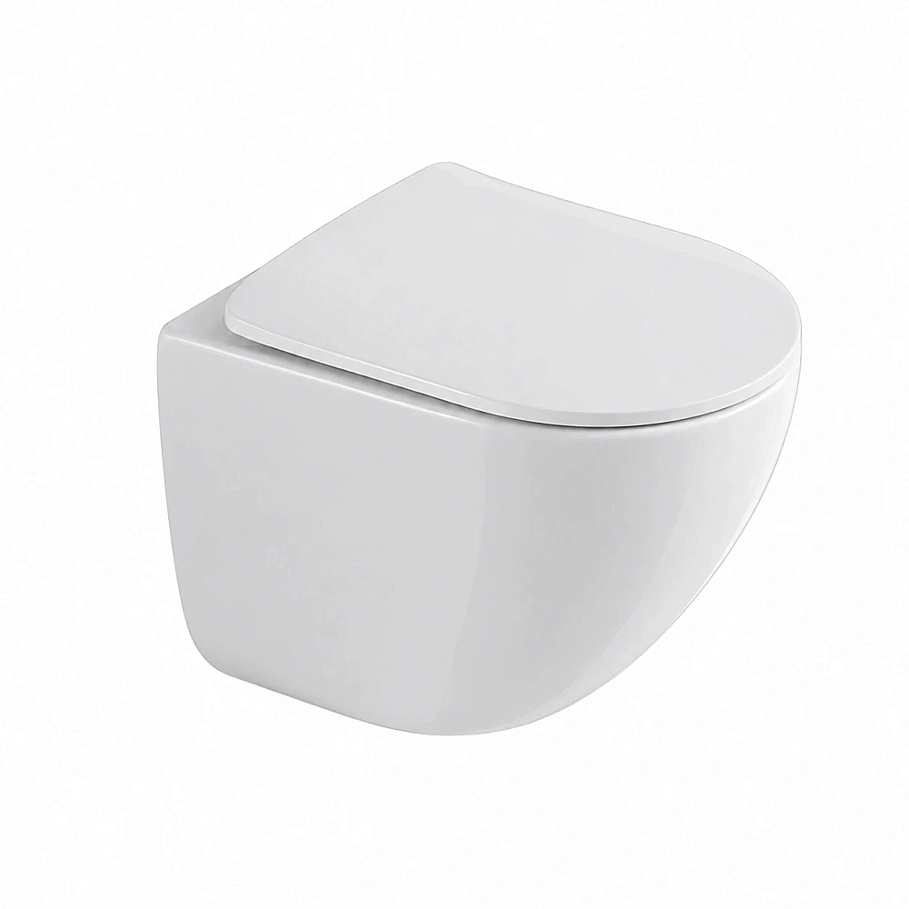 Унитаз подвесной GID Tr2199TF 62301Y безободковый, слив торнадо, с крышкой микролифт, синий матовый купить в интернет-магазине Sanbest