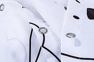 Текстильная шторка для ванной FIXSEN PANDA FX-2501 купить в интернет-магазине сантехники Sanbest