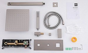 Душевая система ABBER Daheim AF8218SP сатин купить в интернет-магазине сантехники Sanbest