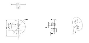 Смеситель для душа Bravat Rhein PB8429564CP-3-ENG купить в интернет-магазине сантехники Sanbest