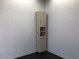 Шкаф-колонна Comforty Марио 00-00005976 40 дуб дымчатый для ванной в интернет-магазине сантехники Sanbest