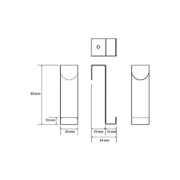 Крючок Bemeta White 101106154 белый купить в интернет-магазине сантехники Sanbest