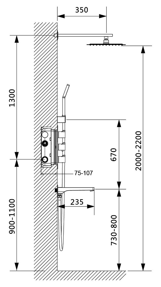 Душевая система Timo Petruma SX-5149/00SM хром купить в интернет-магазине сантехники Sanbest