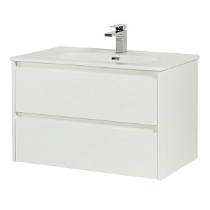 Тумба с раковиной BelBagno KRAFT 100 2C-SO/LOV-1000-LVB Bianco Opaco для ванной в интернет-магазине Sanbest