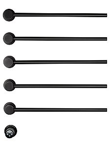 Полотенцесушитель электрический встраиваемый WONZON & WOGHAND HAMBURG, Черный матовый (WW-AL315-MB) купить в интернет-магазине сантехники Sanbest