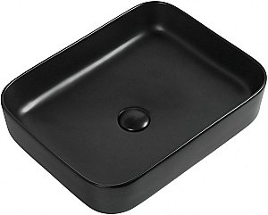 Раковина накладная Aquanet Soul-1-MB 50 245833 черная матовая купить в интернет-магазине Sanbest