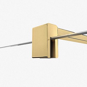 Душевое ограждение NEW TRENDY VELIO GOLD SATIN 80 D-0189B стекло прозрачное/профиль матовое золото купить в интернет-магазине Sanbest