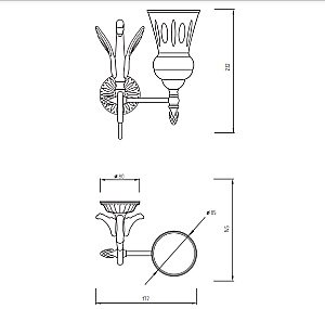 Стакан Migliore LUXOR 26117 золото купить в интернет-магазине сантехники Sanbest