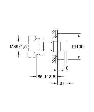 Дивертор Grohe Allure 19590000 для смесителя в интернет-магазине сантехники Sanbest