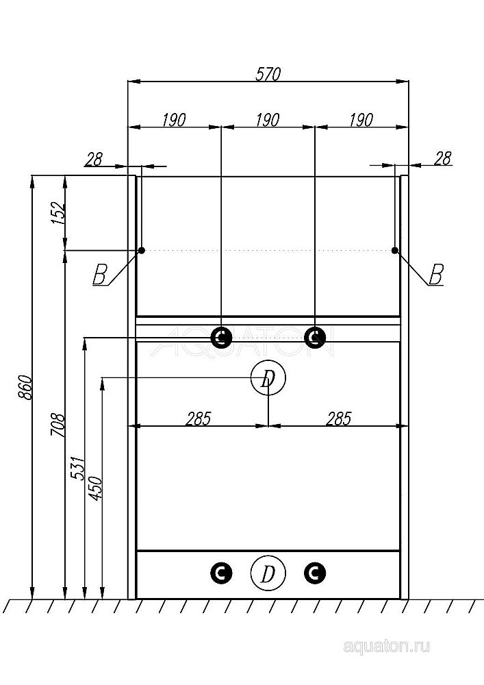 Тумба с раковиной Акватон Лондри 120 белая глянцевая для ванной в интернет-магазине Sanbest
